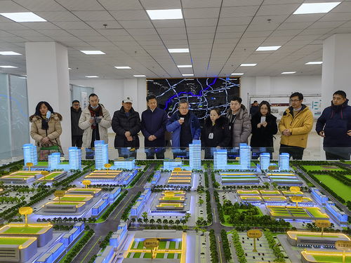 中國電子商會會長王寧一行赴濟南市公益性農產品批發(fā)市場項目現場參觀考察